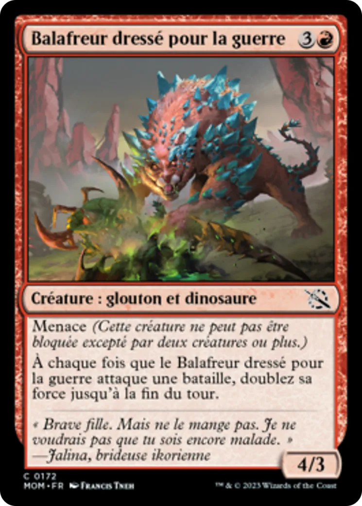 Balafreur dressé pour la guerre — March of the Machine — Magic: The Gathering