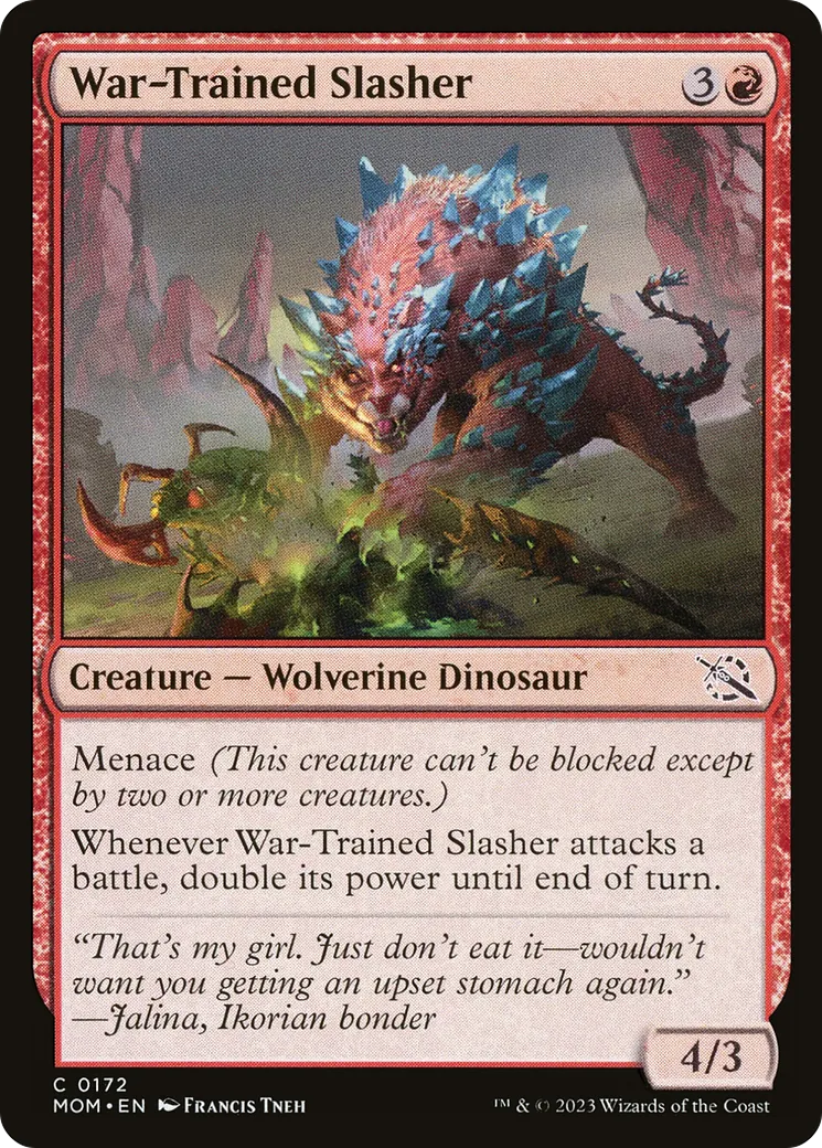 Balafreur dressé pour la guerre — March of the Machine — Magic: The Gathering