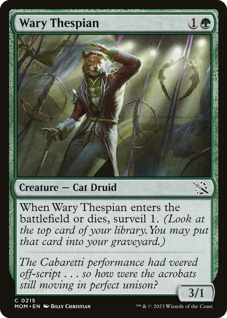 Wary Thespian — March of the Machine — Magic: The Gathering