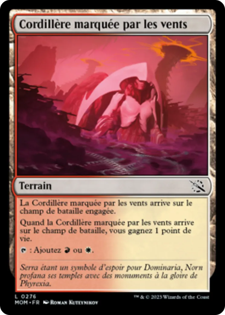 Cordillère marquée par les vents — March of the Machine — Magic: The Gathering