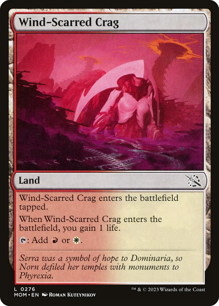 Wind-Scarred Crag — March of the Machine — Magic: The Gathering