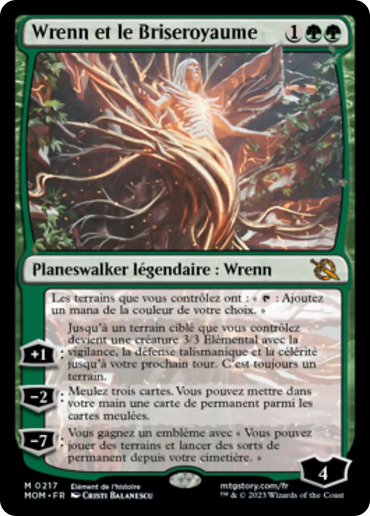 Wrenn et le Briseroyaume — March of the Machine — Magic: The Gathering