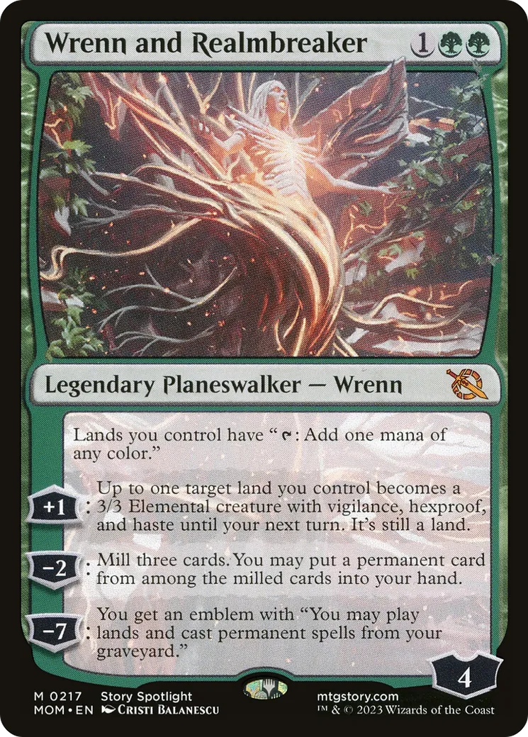 Wrenn and Realmbreaker — March of the Machine — Magic: The Gathering