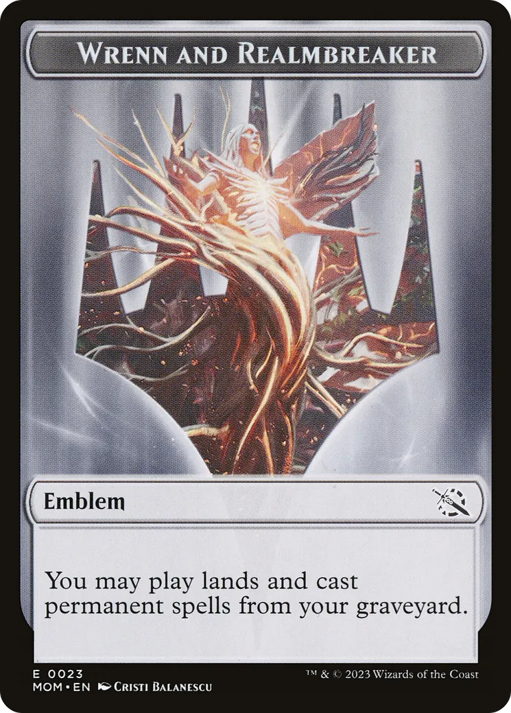 Wrenn and Realmbreaker Emblem — March of the Machine — Magic: The Gathering