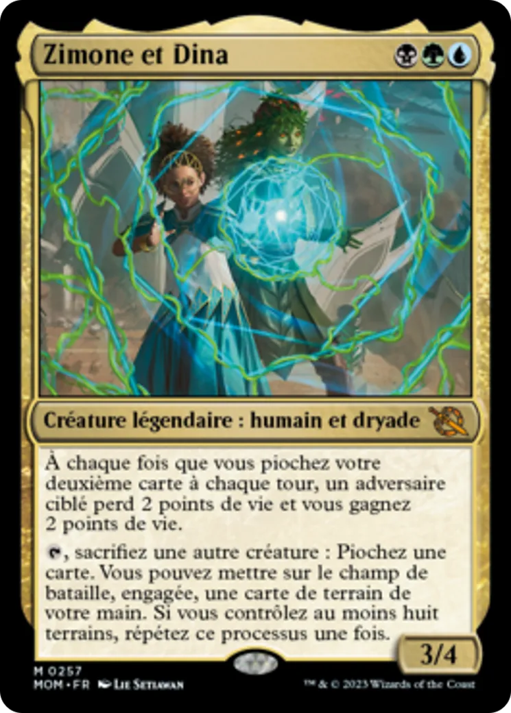 Zimone et Dina — March of the Machine — Magic: The Gathering