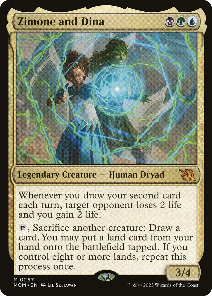 Zimone and Dina — March of the Machine — Magic: The Gathering