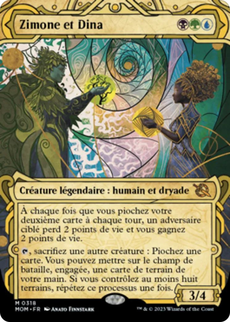 Zimone et Dina — March of the Machine — Magic: The Gathering