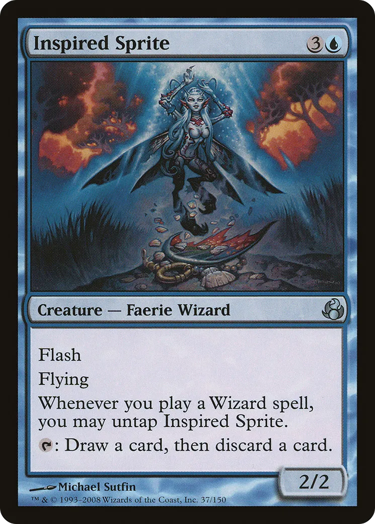 Inspired Sprite — Morningtide — Magic: The Gathering