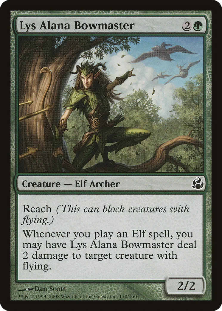 Lys Alana Bowmaster — Morningtide — Magic: The Gathering