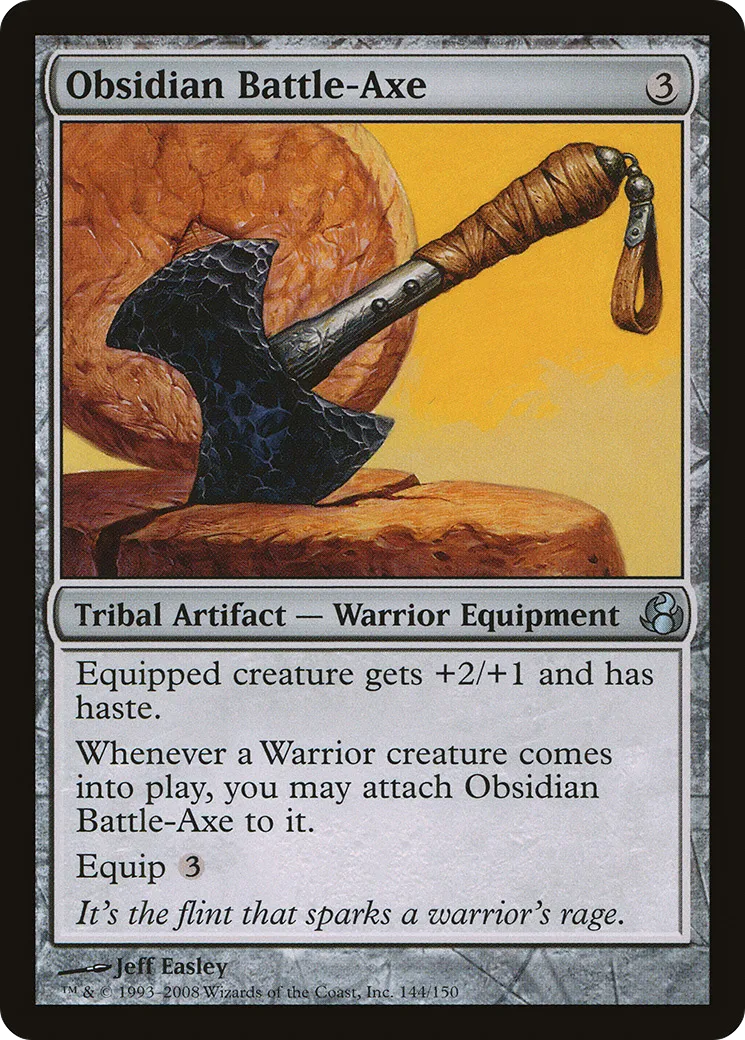 Obsidian Battle-Axe — Morningtide — Magic: The Gathering