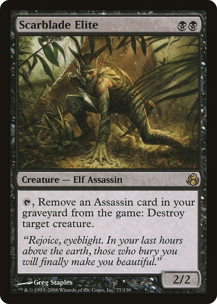 Scarblade Elite — Morningtide — Magic: The Gathering