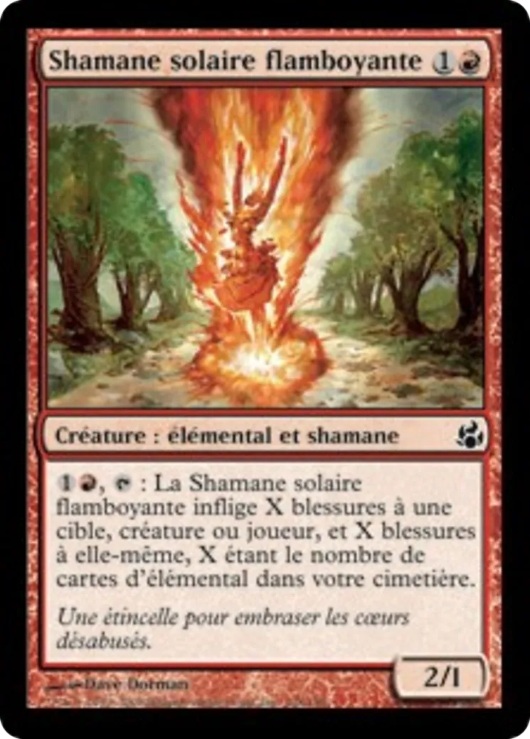 Shamane solaire flamboyante — Morningtide — Magic: The Gathering
