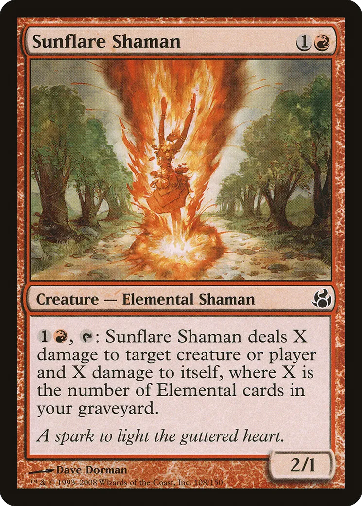 Sunflare Shaman — Morningtide — Magic: The Gathering