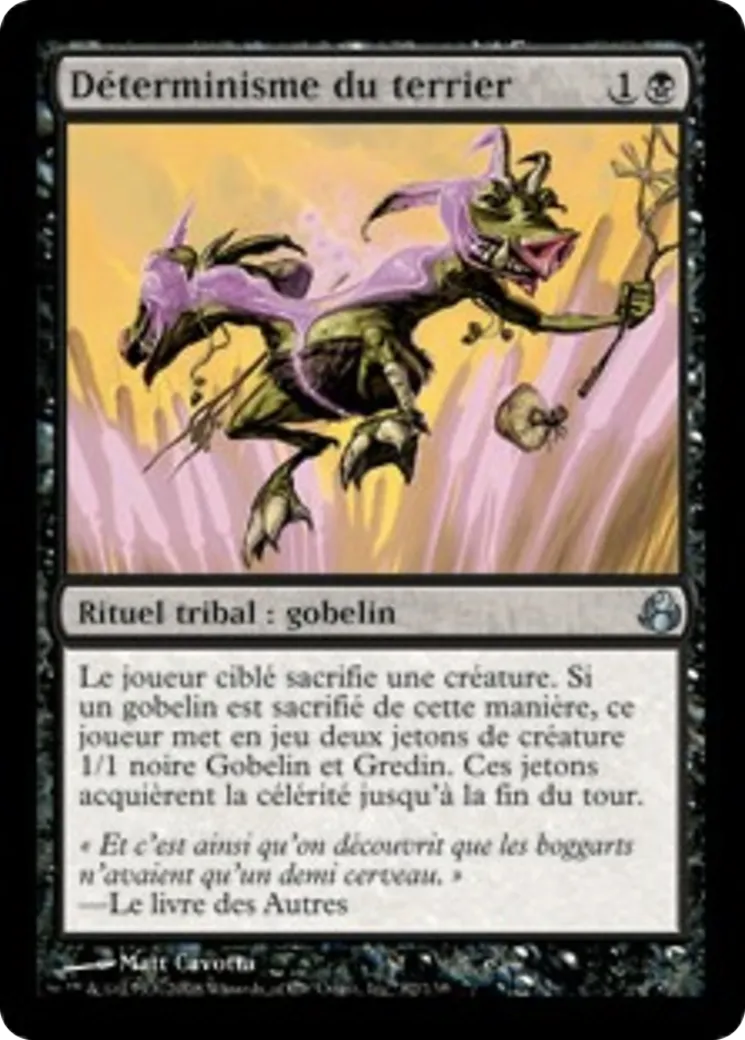Déterminisme du terrier — Morningtide — Magic: The Gathering