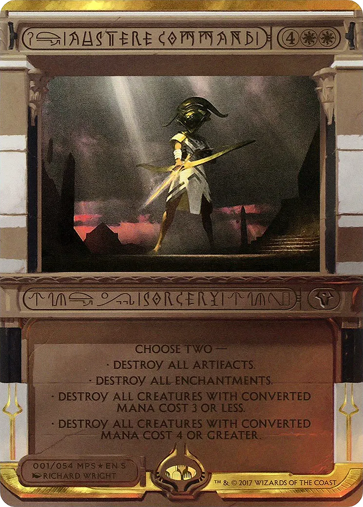 Commandement d'austérité — Amonkhet Invocations — Magic: The Gathering