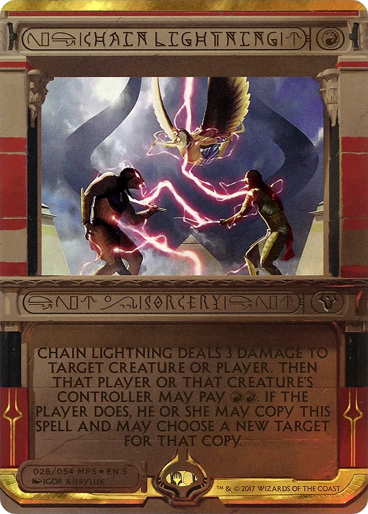 Chaîne d'éclairs — Amonkhet Invocations — Magic: The Gathering