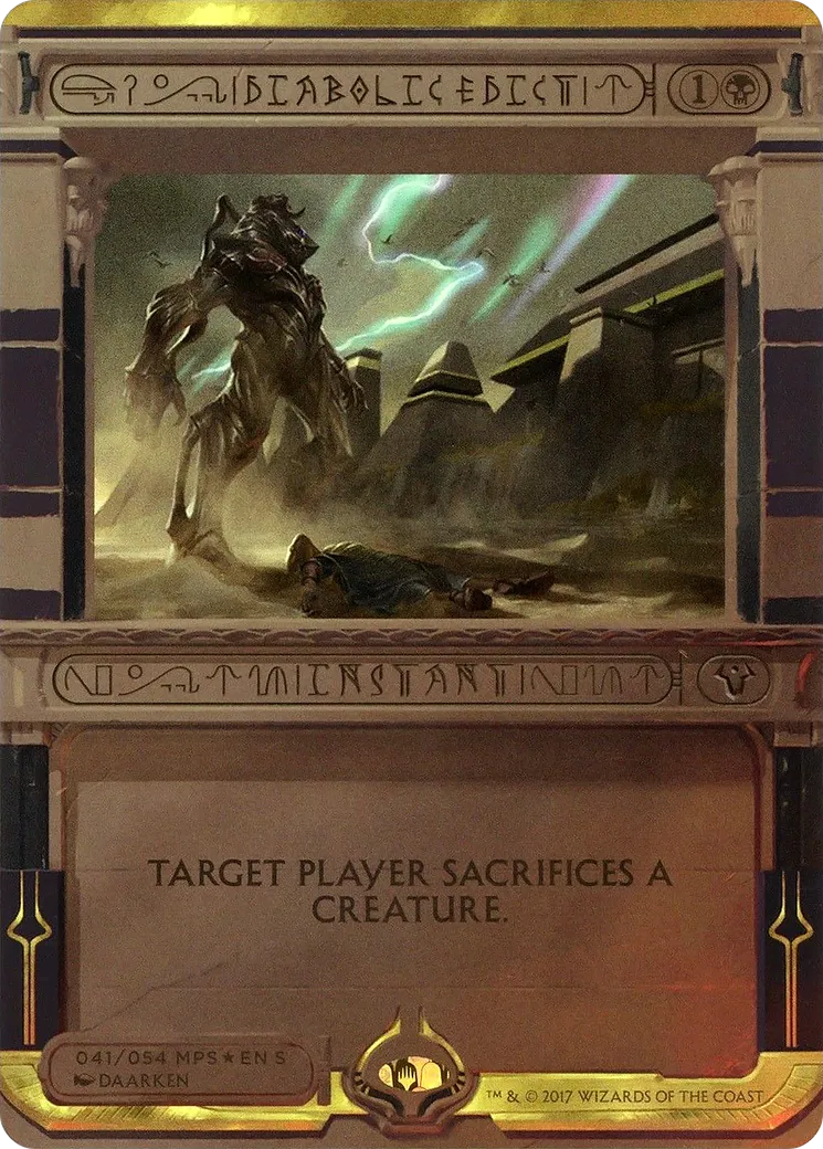 Édit diabolique — Amonkhet Invocations — Magic: The Gathering