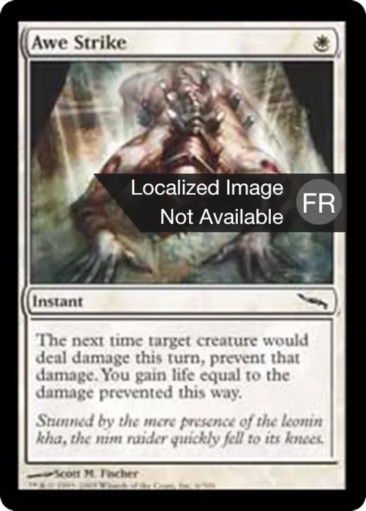 Frappé par le respect — Mirrodin — Magic: The Gathering