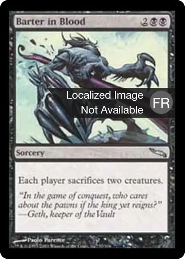 Échange sanglant — Mirrodin — Magic: The Gathering