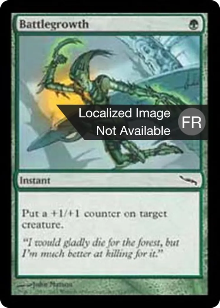 Croissance de bataille — Mirrodin — Magic: The Gathering