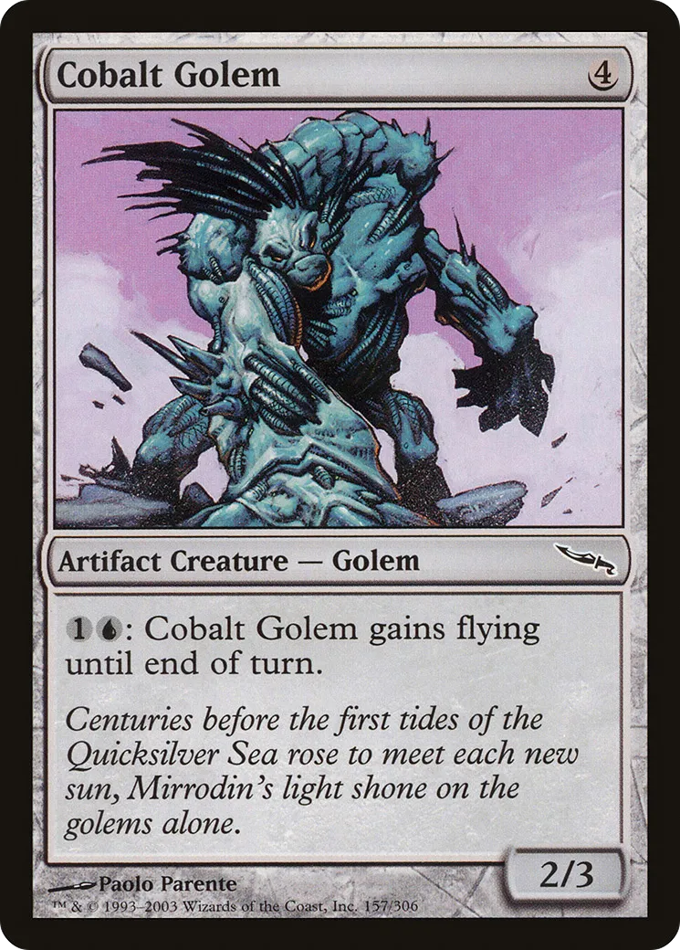 Cobalt Golem — Mirrodin — Magic: The Gathering