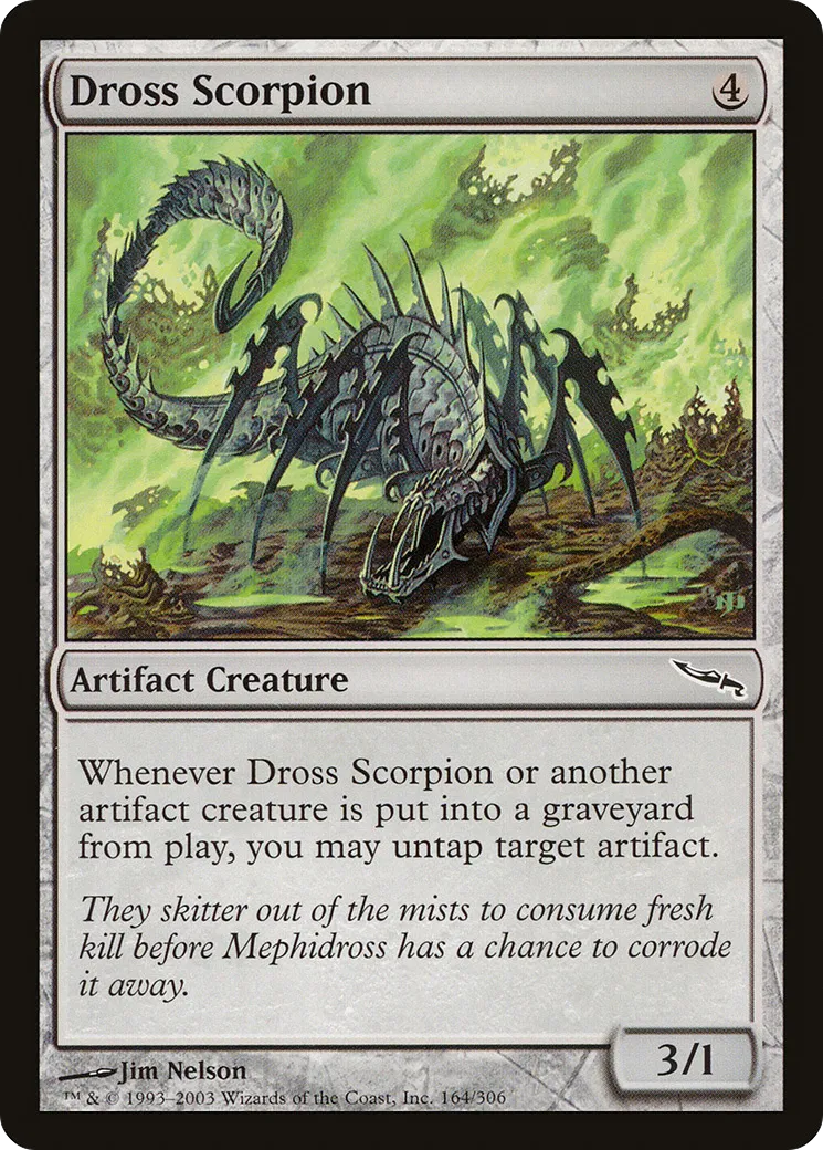 Dross Scorpion — Mirrodin — Magic: The Gathering