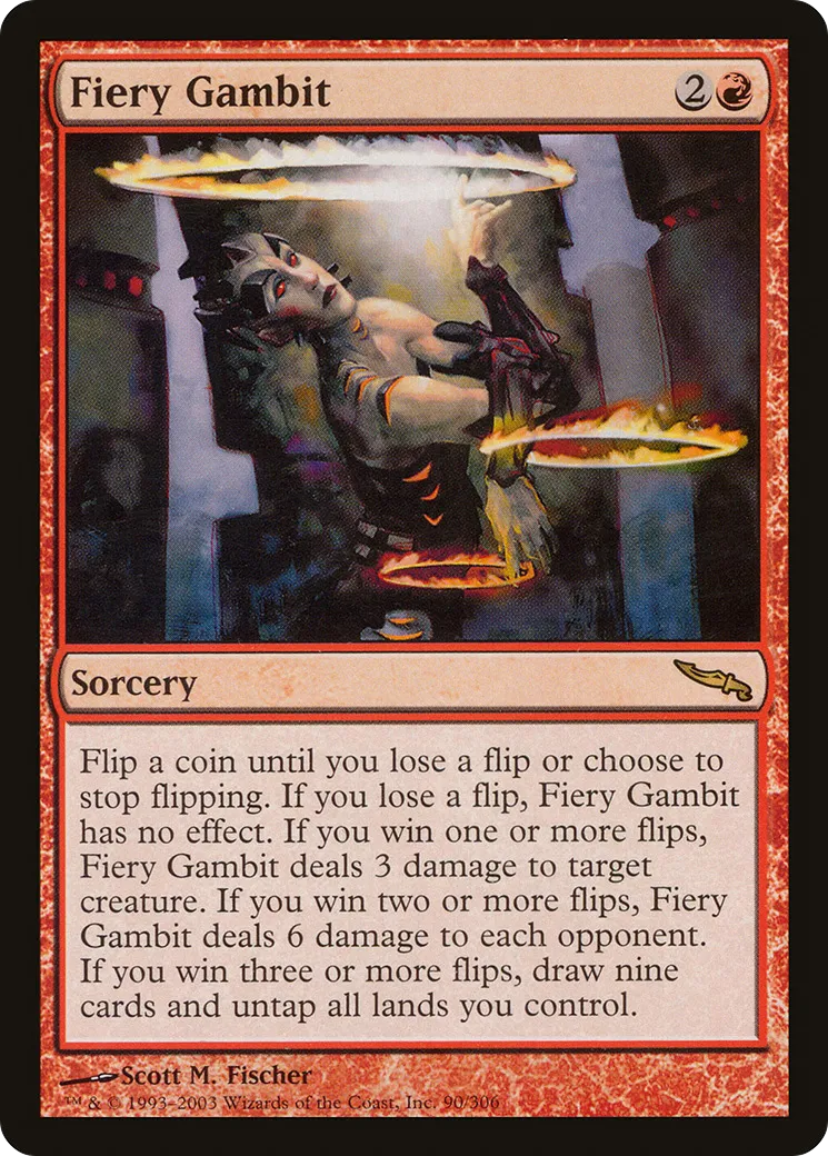 Fiery Gambit — Mirrodin — Magic: The Gathering