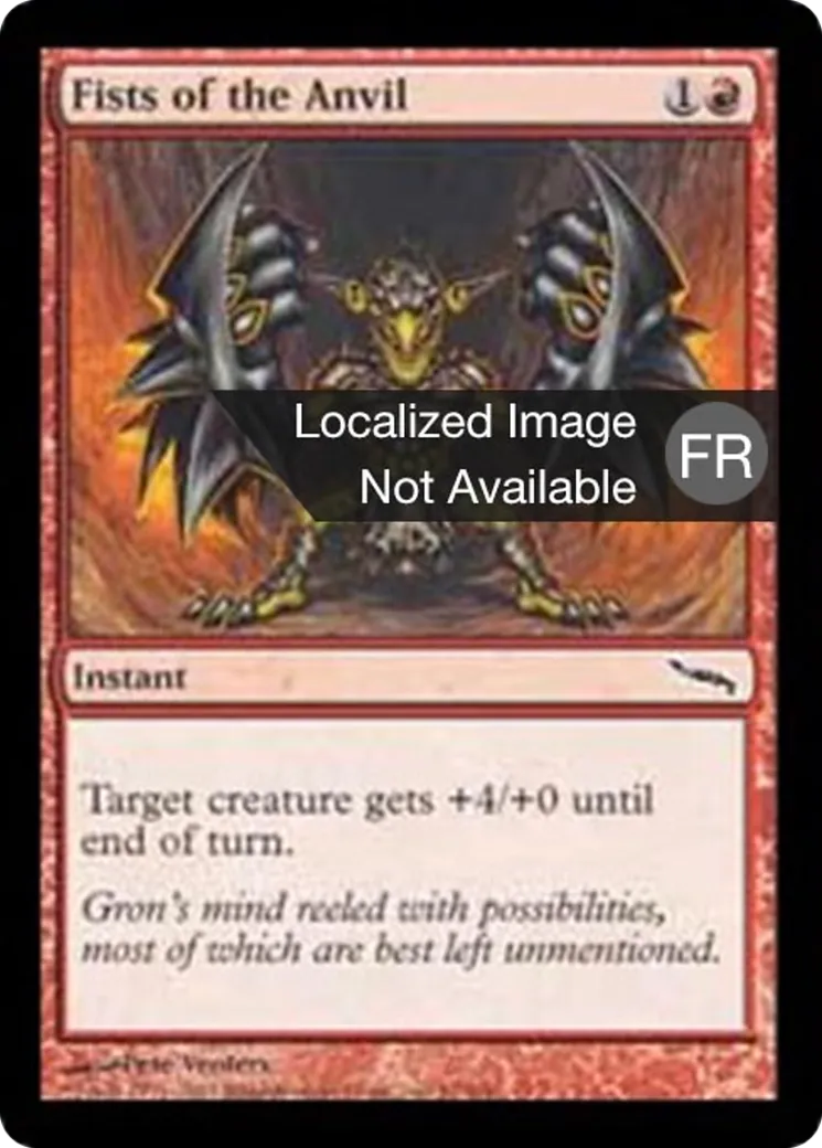 Poings de l'enclume — Mirrodin — Magic: The Gathering