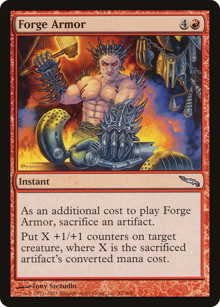Forge Armor — Mirrodin — Magic: The Gathering