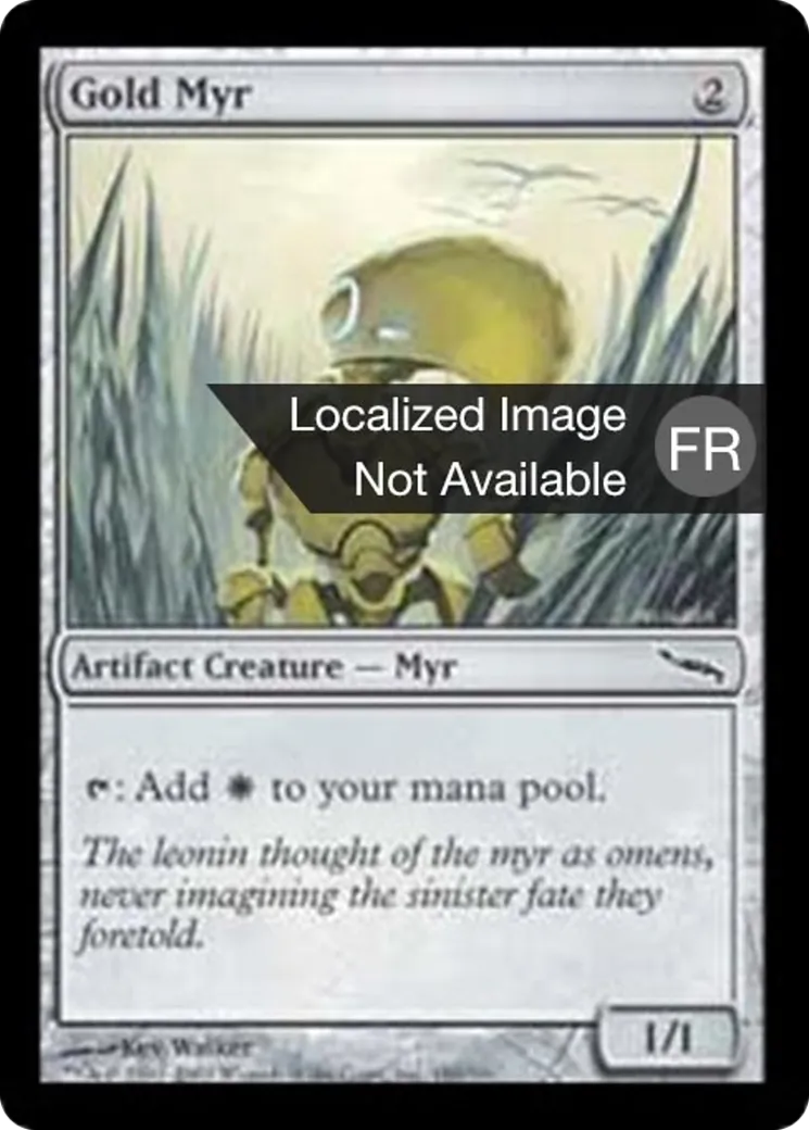 Myr doré — Mirrodin — Magic: The Gathering