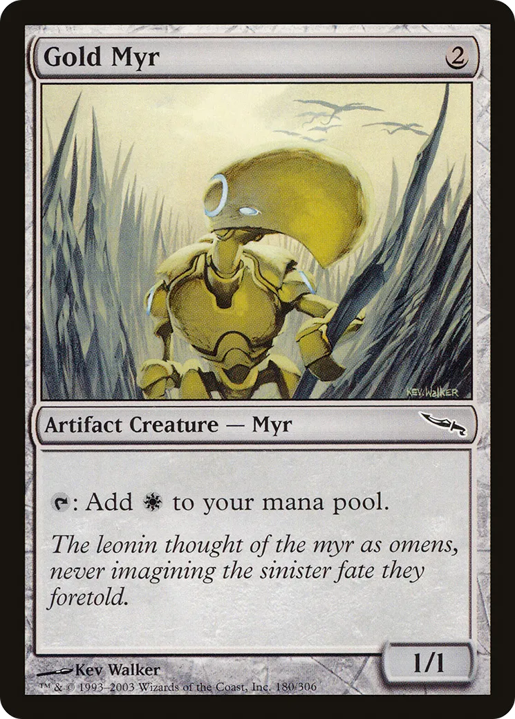 Myr doré — Mirrodin — Magic: The Gathering