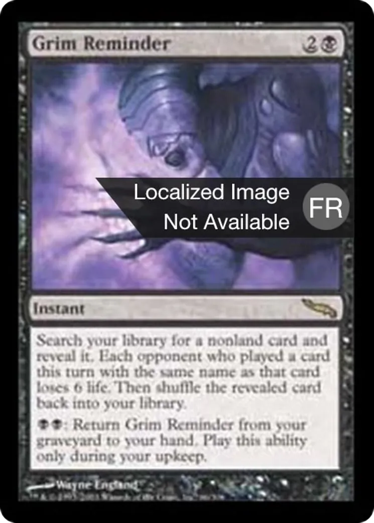 Sinistre rappel — Mirrodin — Magic: The Gathering