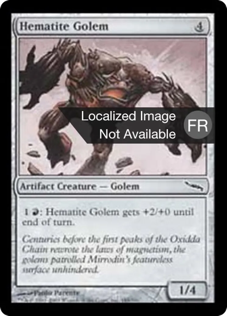 Golem d'hématite — Mirrodin — Magic: The Gathering
