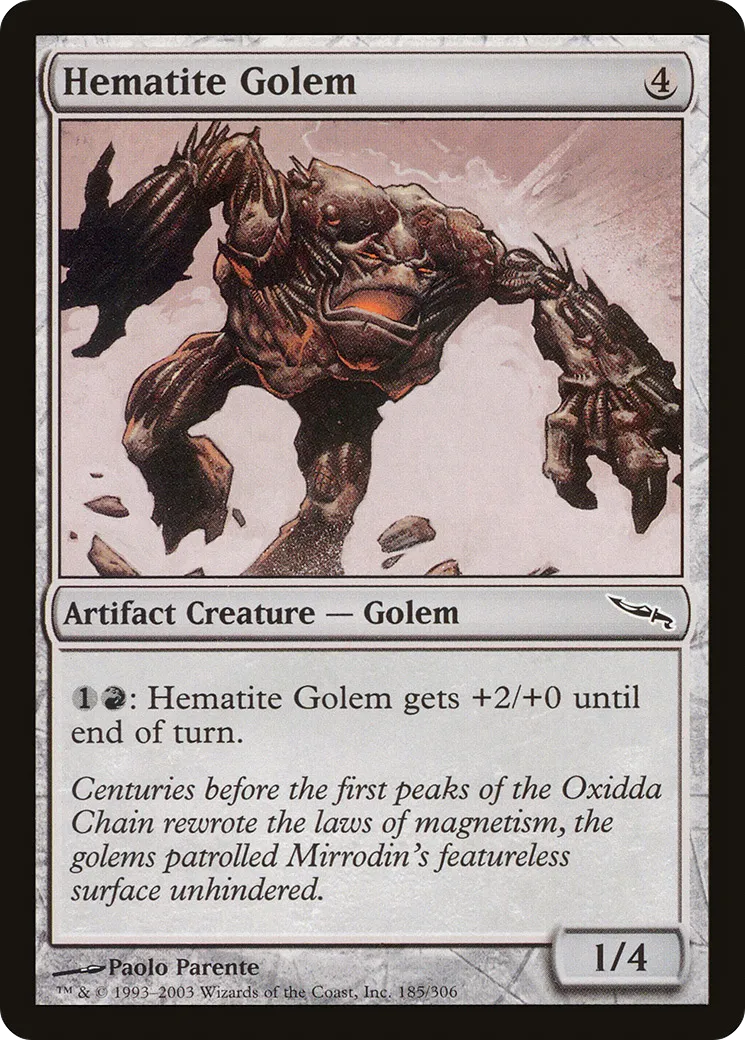 Hematite Golem — Mirrodin — Magic: The Gathering
