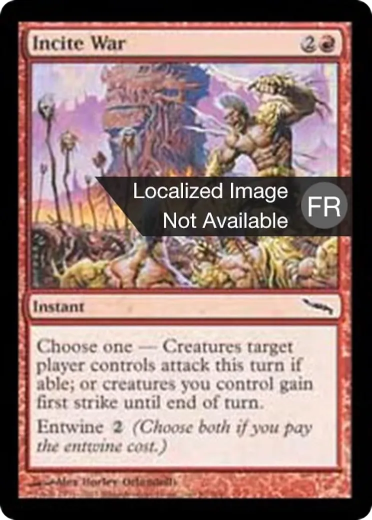 Incitation à la guerre — Mirrodin — Magic: The Gathering