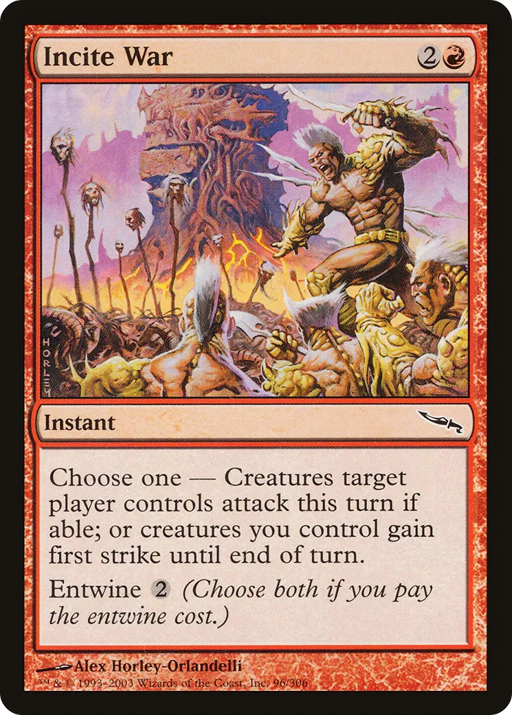 Incite War — Mirrodin — Magic: The Gathering