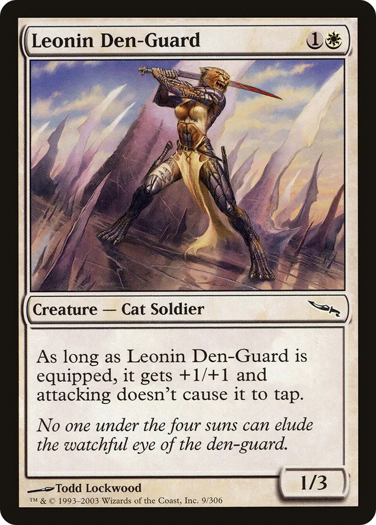 Leonin Den-Guard — Mirrodin — Magic: The Gathering