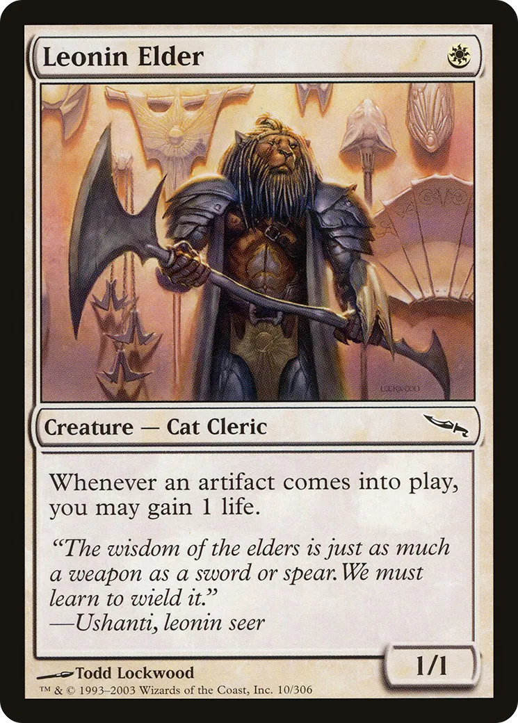 Leonin Elder — Mirrodin — Magic: The Gathering