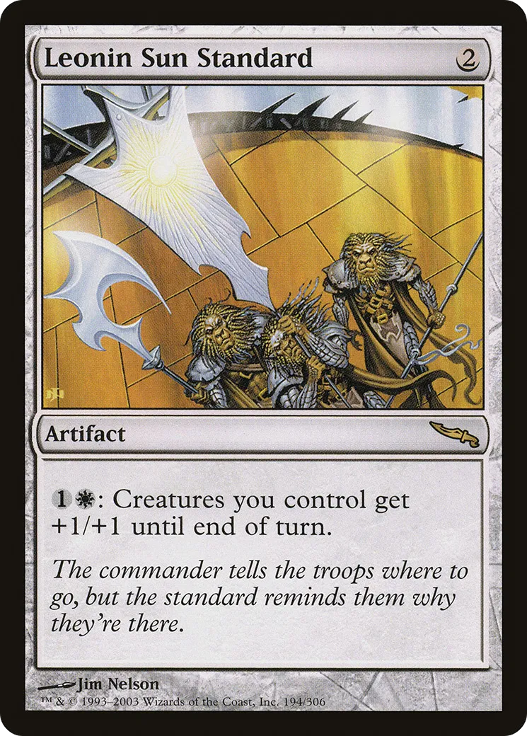 Étendard-soleil léonin — Mirrodin — Magic: The Gathering