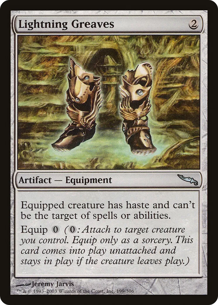 Lightning Greaves — Mirrodin — Magic: The Gathering