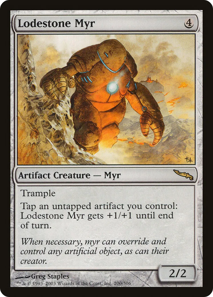 Lodestone Myr — Mirrodin — Magic: The Gathering