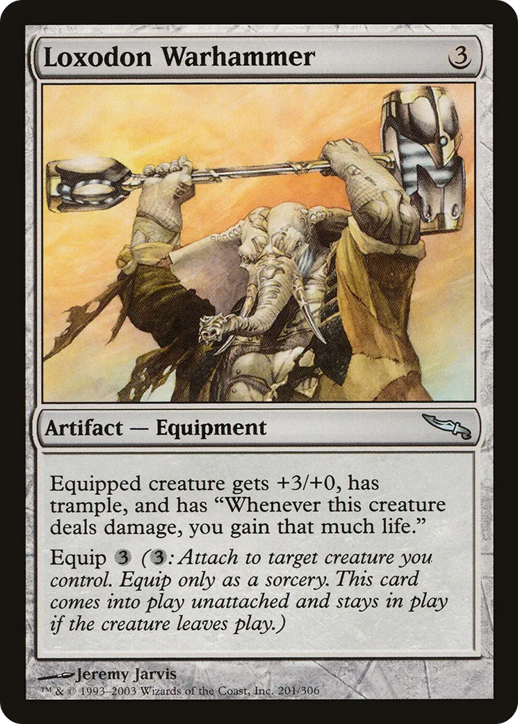 Loxodon Warhammer — Mirrodin — Magic: The Gathering
