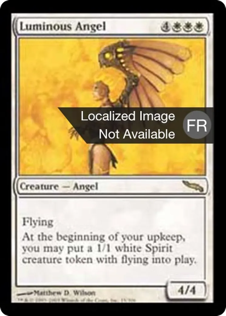 Ange lumineux — Mirrodin — Magic: The Gathering