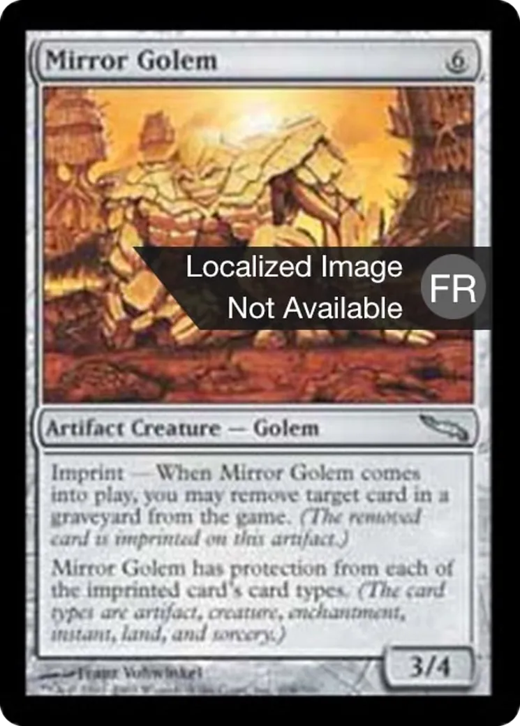 Golem miroir — Mirrodin — Magic: The Gathering