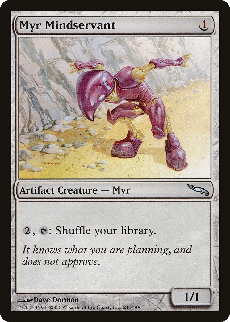 Cérébroservant myr — Mirrodin — Magic: The Gathering