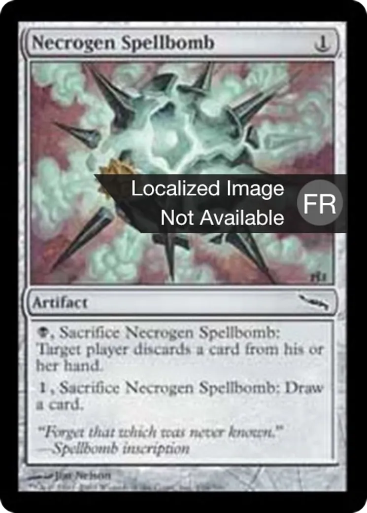 Bombe à sortilèges nécrogène — Mirrodin — Magic: The Gathering