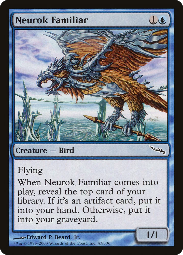 Neurok Familiar — Mirrodin — Magic: The Gathering