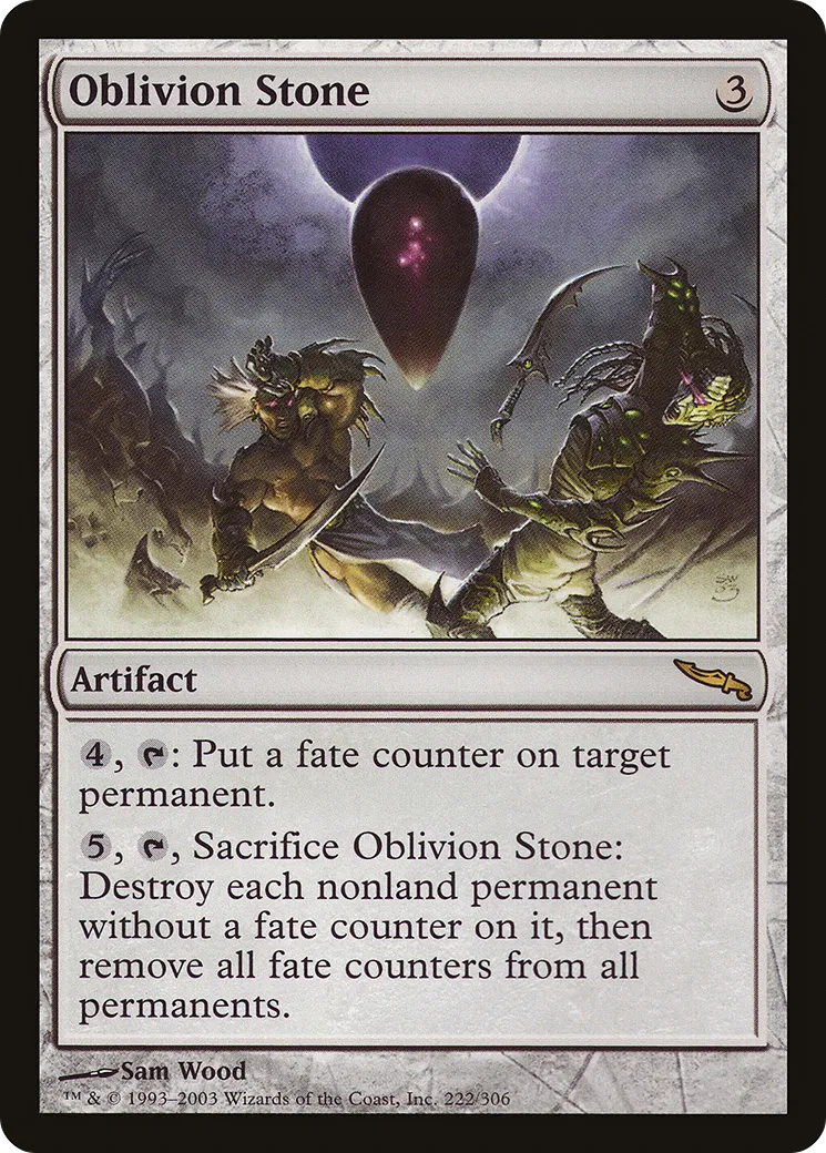 Oblivion Stone — Mirrodin — Magic: The Gathering