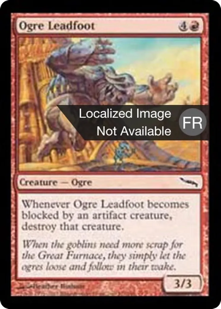 Ogre aux pieds de plomb — Mirrodin — Magic: The Gathering