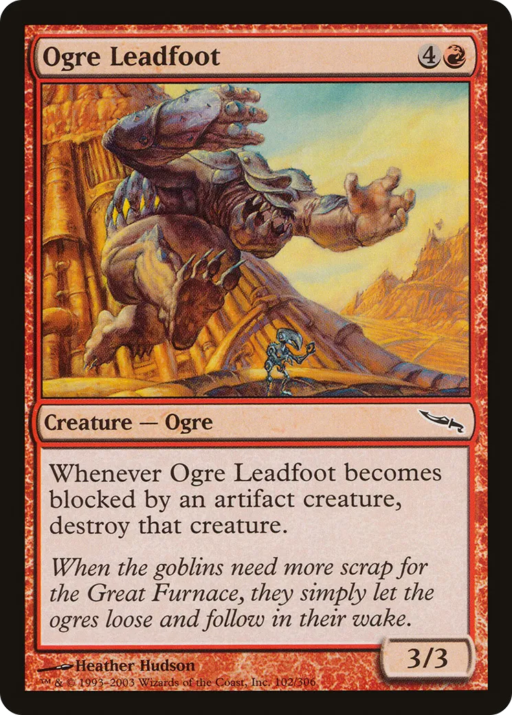 Ogre Leadfoot — Mirrodin — Magic: The Gathering